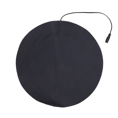Fauitay USB Heating Pad for Small Pets, PU Leather Round Heated Plate with 3 Temperature Levels, for Indoor and Outdoor Use