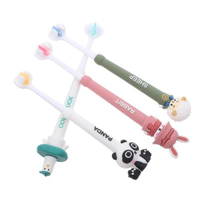 ERINGOGO 4pcs Boy Girl's Toothbrush Boy Girl Soft Bristles Three-Sided Head Fun Design for Gentle Cleaning Comfortable to Hold Handle for Little Hands and Girls Tooth Brush