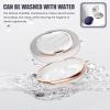 2 Pack Retainer Case with Mirror & 4 Aligner Removal Tools, Portable Denture Box Container for Invisalign Aligners, Essential Dental Care Kit for Night Guards, Invisalign, Braces (Blue+White) view 4