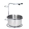 ERYUE Shaving Kit Durable Stainless Steel Set for Men's Dry or Wet Shaving, Compact Cup & Holder for Home & Travel view 2