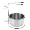 ERYUE Shaving Kit Durable Stainless Steel Set for Men's Dry or Wet Shaving, Compact Cup & Holder for Home & Travel view 3