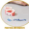 Yardwe Denture Cleaning Toothbrush Kit Travel Portable Case for Retainer Aligner Cleaning Use at Home Office Party view 4