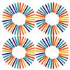 FOMIYES 400pcs Colorful Jumbo Ice Lolly Sticks Wood Craft Making Sticks for Boys and Girls Art Supplies Ice Lolly Craft for School Projects view 1