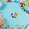 FOMIYES 400pcs Colorful Jumbo Ice Lolly Sticks Wood Craft Making Sticks for Boys and Girls Art Supplies Ice Lolly Craft for School Projects view 4