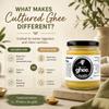 Just Ghee Cultured Ghee 150g | Made from Cultured (Fermented) Grass Fed Butter | Rich & Aromatic Clarified Butter | High Smoke Point Cooking Fat view 4