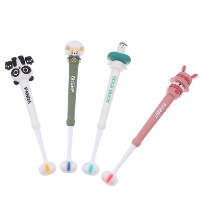 OFFIGAM 4pcs Toothbrush Set for Ages 3 with Three-Sided Soft Bristles, Non-Slip Easy-Grip Handle, Gentle Cleaning Tooth Brush for Boys and