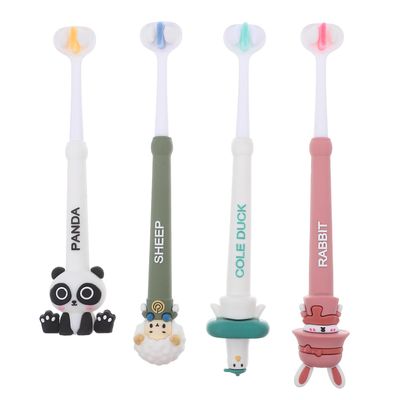 PERSELOSO 4pcs Sided Soft Bristle Toothbrush for Boys and Ergonomic Easy-Grip Handle Gentle Gum Care and Complete Oral Cleaning for Years and Up