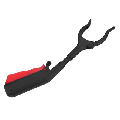 YARNOW Long Reach Reacher Grabber Tool with Strong Clamping Power and Ergonomic Length, Silver Plastic Pick up Tool for Outdoor Litter Picking, for Seniors and Pregnant Women