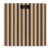 Brown Stripe Digital Bathroom Scale for Body Weight with High Precision Digital Weighing Scale with BMI Clear LCD Display and Step-On Measures Weight Up to 180kg view 1
