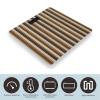 Brown Stripe Digital Bathroom Scale for Body Weight with High Precision Digital Weighing Scale with BMI Clear LCD Display and Step-On Measures Weight Up to 180kg view 3