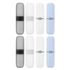8pcs Detachable Toothbrush Case Portable Falt Toothbrush Sample Toothpaste Containers for Hiking Business Trip Camping Toiletry Bag