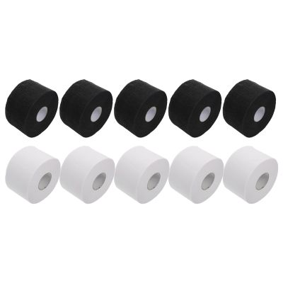Anneome Disposable Neck Strips Widening Design 10 Rolls for Hair Salons Water-resistant Paper Neck Bands Random Color for Professional Hairdressing