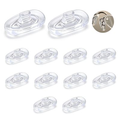 10 Pairs Nose Pads for Glasses Stop Glasses Slipping Down Nose Glasses Nose Pads Silicone Push on Silicone Pads for Eyeglasses and Sunglasses