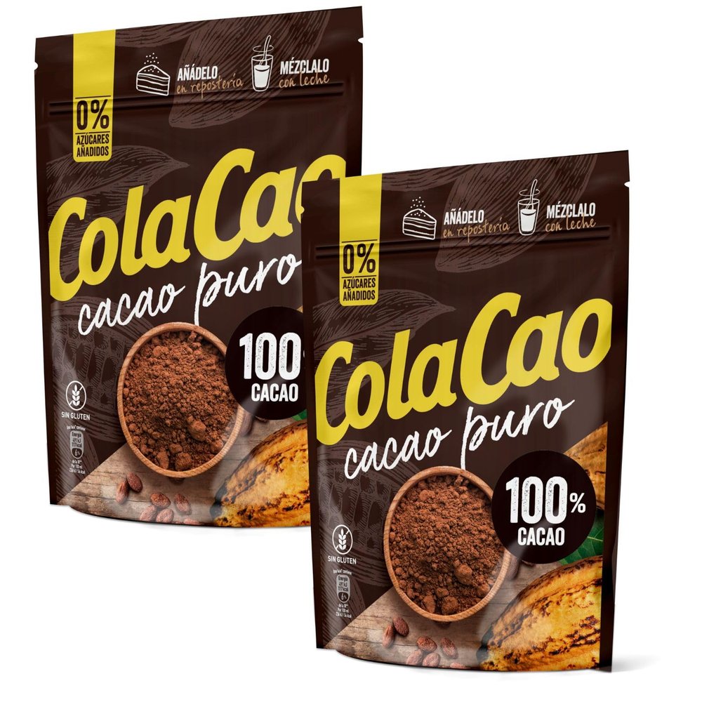 Cacao Powder 250g 100% Pure Cacao, No Added Sugar, Gluten Free ColaCao | Pack of 2