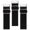 JUMPLAWN Adjustable Hat Straps Thickened Cap Extenders Metal Buckle Cloth Straps 3Pcs for DIY Hat Projects and Outdoor Hiking Activities Black view 1
