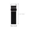 JUMPLAWN Adjustable Hat Straps Thickened Cap Extenders Metal Buckle Cloth Straps 3Pcs for DIY Hat Projects and Outdoor Hiking Activities Black view 2