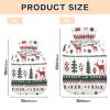 Christmas Elements Hot Water Bottle with Soft Fleece Cover Hot Water Bag for Neck and Shoulder Pain Relief Hot and Cold Therapies-S view 3