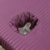 10pcs Elastic Satin Stripe Massage Table Fitted Bed Sheet Full Cover Rubber Band SPA with Hole(Dousha,190x80) view 3