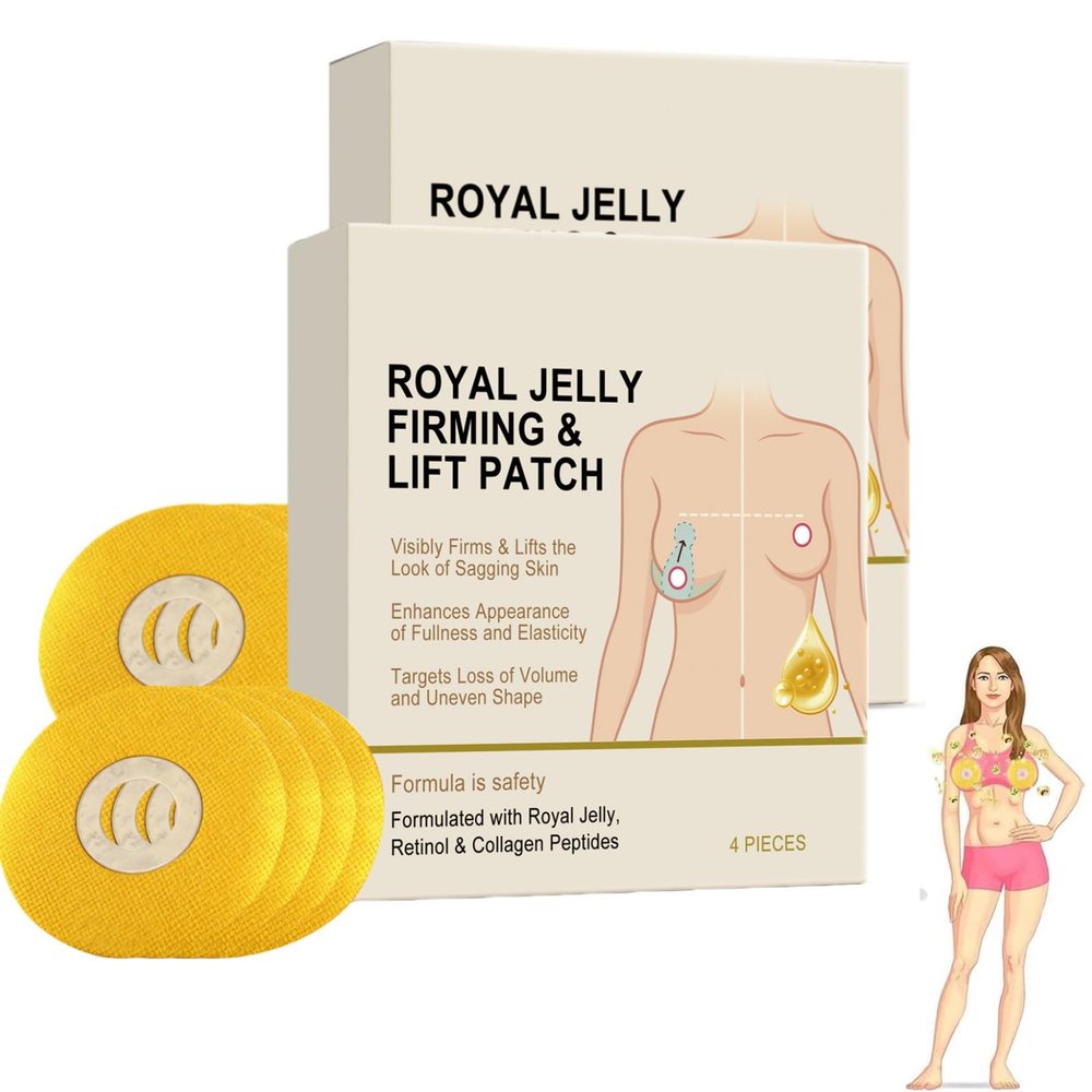 Moondar Royal Jelly Breast Enhancement Patch, Royal Jelly Breast Patches, Nourishing and Moisturizing Natural Breast Patches, Breast Firming Patch for Improve Sagging (2box)