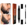 2PCS Beard Filler Pen Pencil Brush Filling Kit Long-lasting Waterproof Black for Gaps Thin Patchy Men view 3