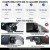4 Pack LED Light Blocking Covers for Ray-Ban Meta Wayfarer/Skyler/Headliner Gen2/Oakley Meta HSTN Smart Glasses Accessories Adjustable LED Cover for Meta Glasses Easy Block Light Not Affect Recording view 3