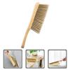 TEHAUX Comfortable Hand Brush for Sweeping Tiny Particles Soft Upholstery Dusting Brush with Wood Handle for Bedroom and Furniture Cleaning view 2