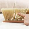 TEHAUX Comfortable Hand Brush for Sweeping Tiny Particles Soft Upholstery Dusting Brush with Wood Handle for Bedroom and Furniture Cleaning view 4