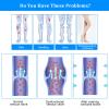 AOGOE Medical Compression Pantyhose for Women & Men, Closed Toe 23-32 mmHg Graduated Support Tights, Opaque Waist High Compression Circulation Leggings for Varicose Veins Edema Flight DVT Nursing, L view 4