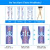 AOGOE Thigh High Compression Stockings for Women & Men, 23-32 mmHg Closed Toe Support Stockings with Anti-Slip Silicone Band, Graduated Compression Socks for Varicose Veins, Edema, Flight, Nursing view 4