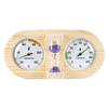 BCOATH Sauna Thermometer Hygrometer with Dual Dial Hourglass Timer Heat and Moisture Resistant Sauna Temperature Monitor for Indoor Steam and Spa view 1
