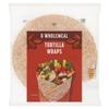 Wholemeal Tortilla Wraps, Pieces of 8, 512g, Vegan-Suitable, Made with Wholemeal Flour view 1