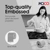 Moco White Centrefeed Rolls 6 Pack 2-Ply Recycled White 170 Sheets per Roll, 16.622cm Sheets, 37.4m Roll Industrial Cleaning Tissue for Kitchen, Catering & Commercial Use (6 Rolls) view 2