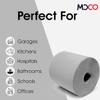 Moco White Centrefeed Rolls 6 Pack 2-Ply Recycled White 170 Sheets per Roll, 16.622cm Sheets, 37.4m Roll Industrial Cleaning Tissue for Kitchen, Catering & Commercial Use (6 Rolls) view 3