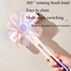 2 PCS Upgrade Multi-Function Rotating Crevice Gap Cleaning Brush,Hand-held 360 No Dead Corners Household Cleaner Tool for Bathroom Kitchens Tile (Pink) view 3