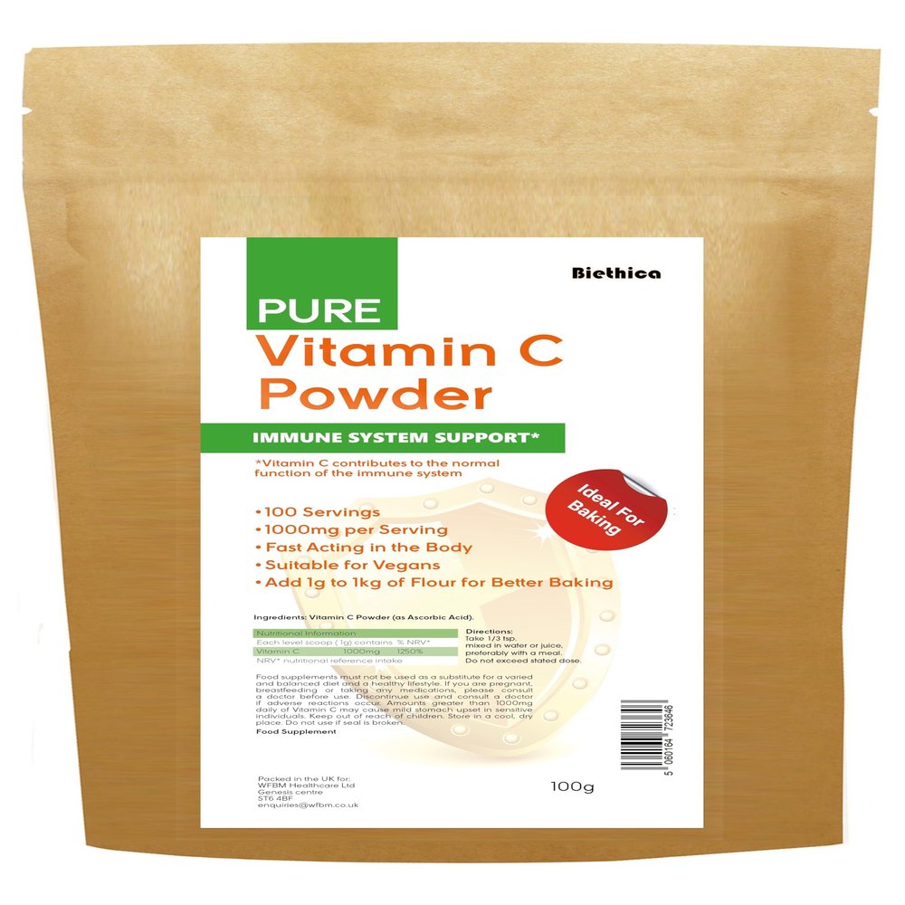 Biethica Pure Vitamin C Powder 100g