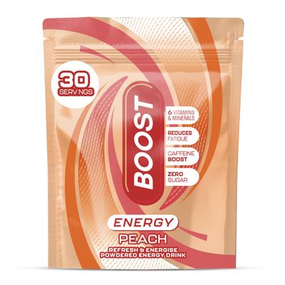 Boost Energy Powder Peach, 150g Pouch