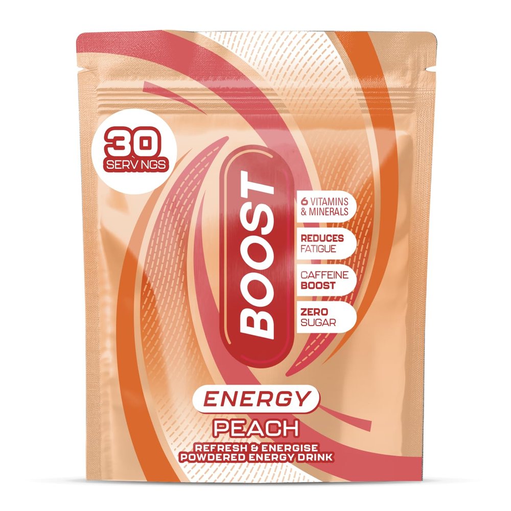 Boost Energy Powder Peach, 150g Pouch