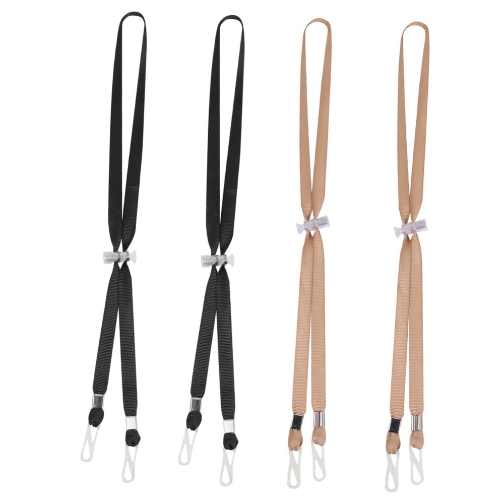 Anneome 4pcs Loss Rope for Mask Hat Adjustable Sturdy Cord Breakaway Safety Feature for Daily Use and Outdoor Activities