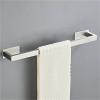 SWVYDC Bathroom Handles Self-adhesive Silver Bathroom Hardware Accessories Set Toilet Paper Holder Towel Bar Hook Bathroom Accessories Bath Grab Bar(Silver 5pcs Set A) view 4