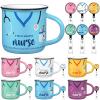 Hushee 12 Pcs Nurse Appreciation Gifts Bulk 2026 Nurses Day Gifts Set with Nurse Week Coffee Mugs and Retractable Nurses Badge Reels for Christmas Women Medical Assistant Hospital Worker Favors view 1