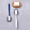 TOYANDONA Household Soft Bristle Cleaning Brush Long Handle Laundry and Shoe Washing Brush White for Bathroom and Shoe Care view 3