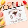 Wasise Espresso Martini Gift Set - 4 Pcs Thank You Gifts, Espresso Martini Gifts, with Bag Hat Keychain Placemat for Friends Mum Sister Besties Co-Woker Grandmother Christmas Birthday Gifts view 3
