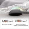 3-in-1 Back Massager Lumbar Pillow, Deep Electric Lumbar Massager, with Heat, Vibration & Traction Backs Massager, Idea Corded, for Home,Office,Car, Suitable for Both Father and Mother (Gray) view 2