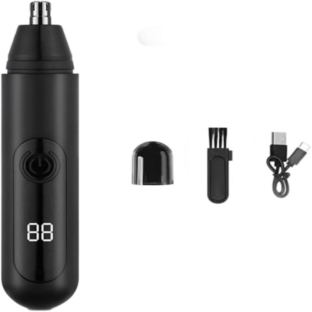 360 Ultra-Quiet Hair Trimmer with Digital Display, USB-C Rechargeable Waterproof Body Groomer for Men with Hypoallergenic Blades