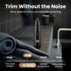 360 Ultra-Quiet Hair Trimmer with Digital Display, USB-C Rechargeable Waterproof Body Groomer for Men with Hypoallergenic Blades view 2