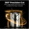 360 Ultra-Quiet Hair Trimmer with Digital Display, USB-C Rechargeable Waterproof Body Groomer for Men with Hypoallergenic Blades view 3