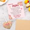 Welsky Mothers Day Card, Mum Birthday Card Greeting Cards with Wooden Plaque, Mothers Day Christmas Birthday Cards for Mother Mummy Grandma Granny Wife from Son Daughter, Floral Design view 4