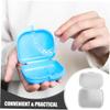 Abaodam Portable Denture Box for Travel and Daily Use Convenient Storage Case for Retainers and False Teeth Lightweight Container Case view 3