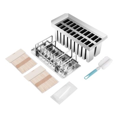 Flat Head Flat Plate Ice Pop Mold,Home/Commercial Ice Lolly Moulds, Ice Cream Mold w/Sticks(20Pcs 115g/0.25lbs Flat Head Flat Plate)