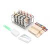 Spiral Design Ice Pop Mold,Home/Commercial Ice Lolly Mold, Ice Cream Moulds w/Wooden Sticks(10Pcs 85g/0.19lbs Flat Head Double Groove) view 1
